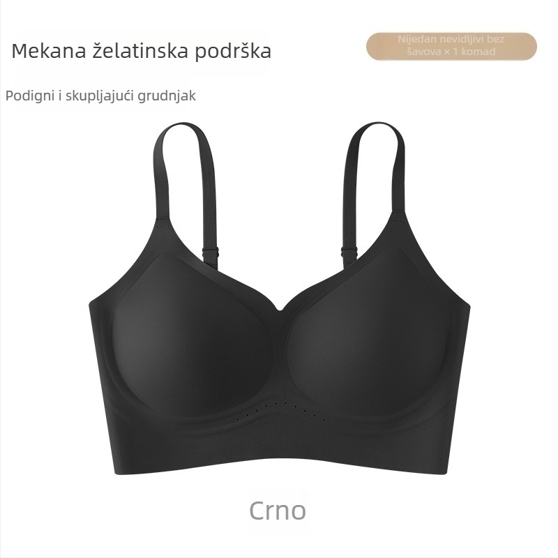 Push-up bezšivni grudnjak za žene, bez žice, 3/4 košarica, bočno skupljanje, za dojenje, udoban, najlon materijal