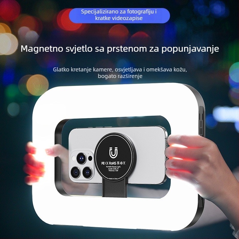 LED rasvjeta za popunjavanje M-200rgb — prijenosna, ugrađena baterija, 10–50W, 5V
