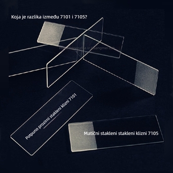 Sailboat 7101 stakleni mikroskopijski slajdovi, prozirni, za mikroskopiju