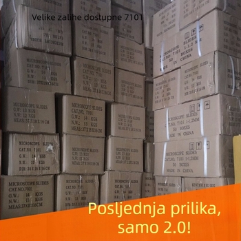 Sailboat 7101 stakleni mikroskopijski slajdovi, prozirni, za mikroskopiju