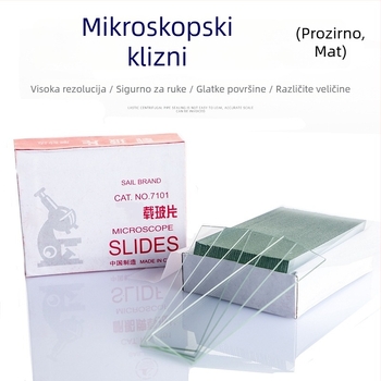 Sailboat 7101 stakleni mikroskopijski slajdovi, prozirni, za mikroskopiju