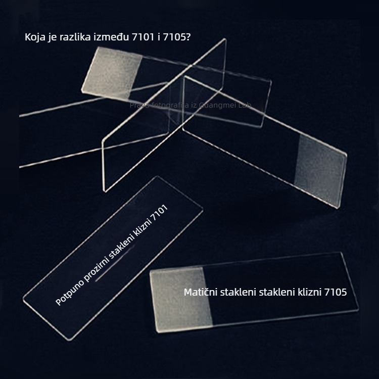 Sailboat 7101 stakleni mikroskopijski slajdovi, prozirni, za mikroskopiju
