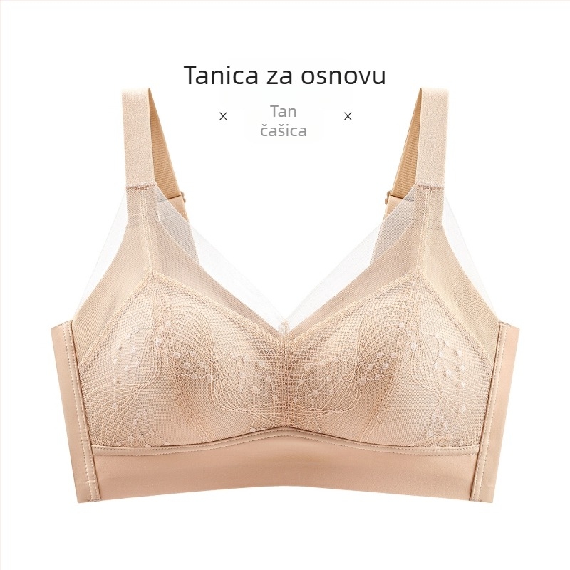 Grudnjak s punim košaricama, glavni materijal spandex, podstava modal, fiksni remeni, stražnje četiri reda kopči, bez metalnih prstena