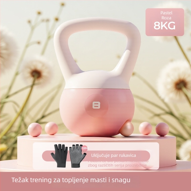 Mekana kettlebell za žene – kućna fitnes oprema; Brand: Le Tu, Materijal: PVC, Porijeklo: Jinhua, Namijenjeno ženama, Primjena: fitness i oblikovanje tijela