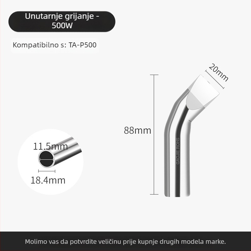 Bezolovna glava za lemilicu, visoke snage serija, 80–1000W, bakrena podloga bez kisika