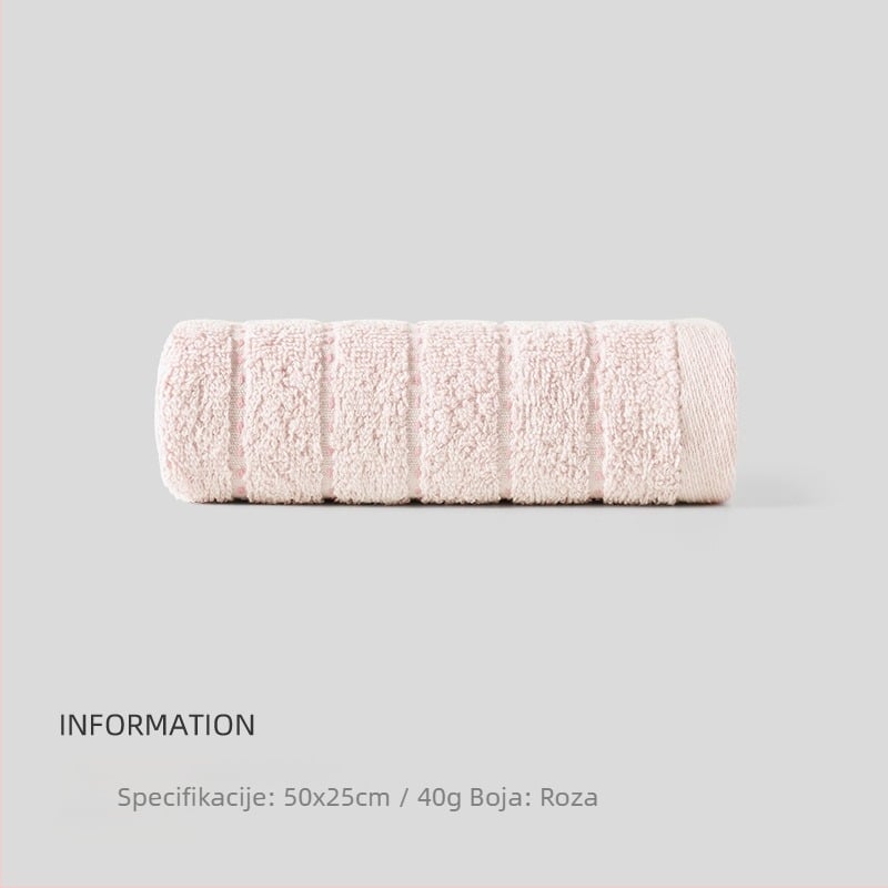 Dječji ručnik za lice, 100% pamuk, kvadratni oblik, 40 g, upijanje 0–5 s, mogućnost tiskanja logotipa