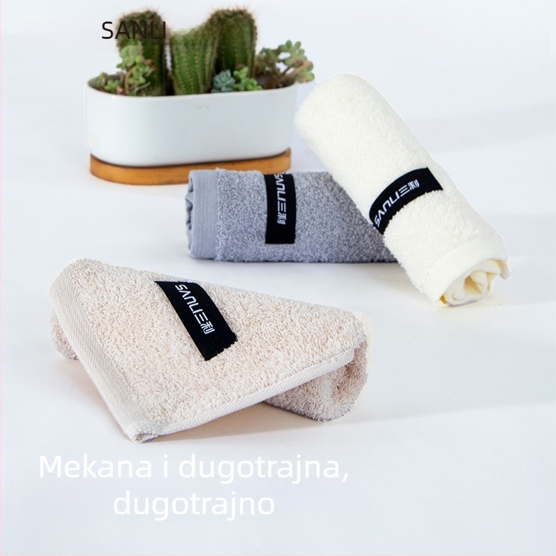 Sanli dječji ručnik od 100% pamuka, ručnik za lice, 38 g, jednostavno tkanje