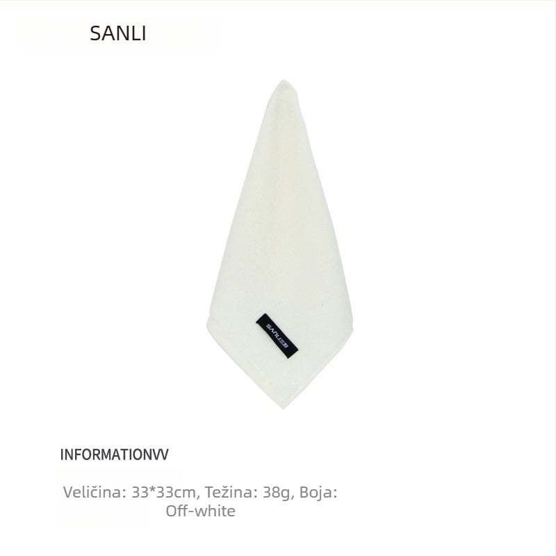 Sanli dječji ručnik od 100% pamuka, ručnik za lice, 38 g, jednostavno tkanje