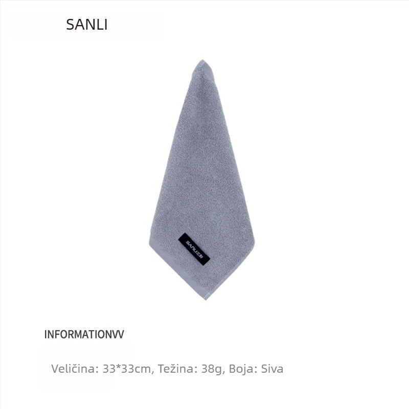 Sanli dječji ručnik od 100% pamuka, ručnik za lice, 38 g, jednostavno tkanje