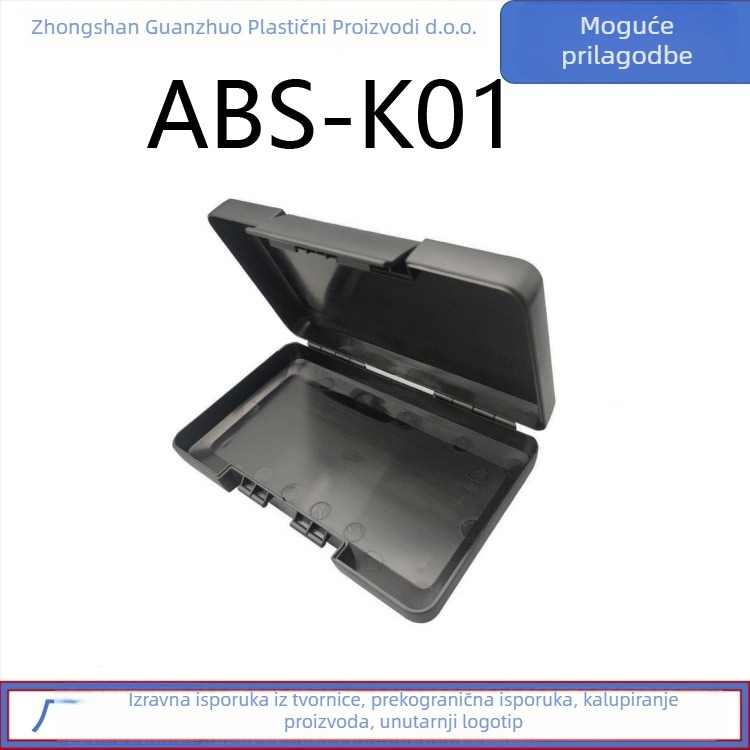 ABS plastična kutija za organiziranje alata s poklopcem – ambalažna kutija, War shield marka, moguć tisak logotipa