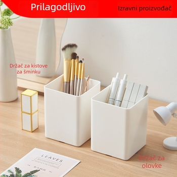 Desktop organizator s integriranim odjeljcima za uredski materijal i kozmetiku, A4 nosač dokumenata, plastika, model 3062, kapacitet 2 L