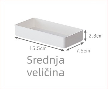 Desktop organizator s integriranim odjeljcima za uredski materijal i kozmetiku, A4 nosač dokumenata, plastika, model 3062, kapacitet 2 L