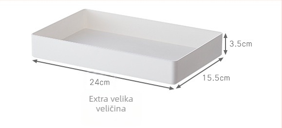 Desktop organizator s integriranim odjeljcima za uredski materijal i kozmetiku, A4 nosač dokumenata, plastika, model 3062, kapacitet 2 L
