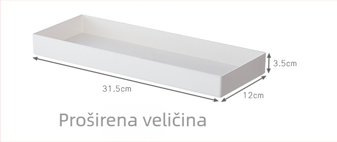 Desktop organizator s integriranim odjeljcima za uredski materijal i kozmetiku, A4 nosač dokumenata, plastika, model 3062, kapacitet 2 L