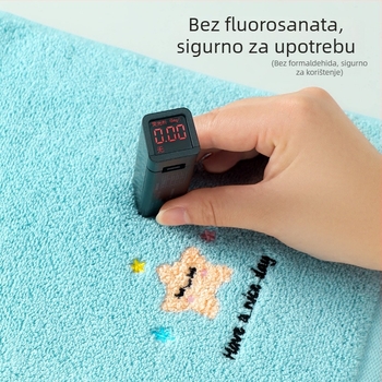 Dječji ručnik za lice od 100% pamuka, izvezen, težina ispod 50 g, za bebe