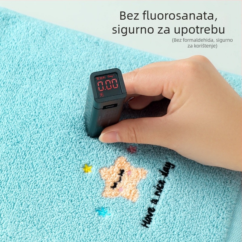 Dječji ručnik za lice od 100% pamuka, izvezen, težina ispod 50 g, za bebe