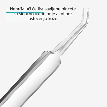 Ultra oštra igla za akne i klip za crne točke – nehrđajući čelik