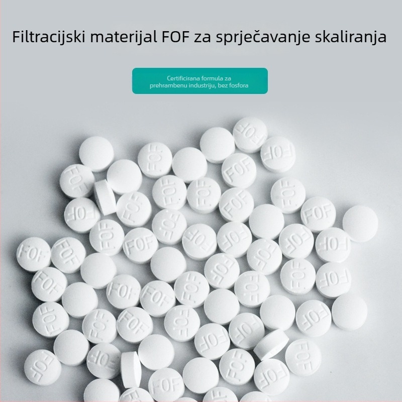 FOF jezgro inhibicije kamenca za prednji filter – bez fosfora, kapacitet 5 g/10 g, smještaj u središnji otvor prednjeg filtra, za kućne uređaje za pročišćavanje vode