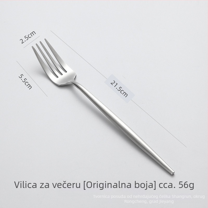 Set noževa, viljušaka i žlica od 304 nehrđajućeg čelika za zapadni stol, modern minimalistički stil, poliranje Hemp wheel