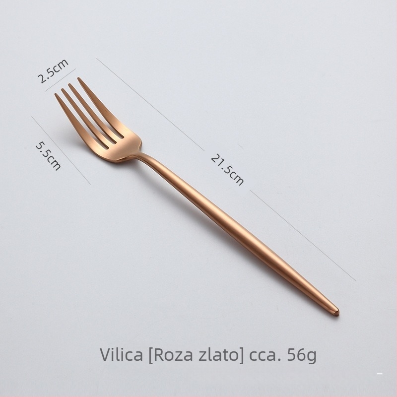 Set noževa, viljušaka i žlica od 304 nehrđajućeg čelika za zapadni stol, modern minimalistički stil, poliranje Hemp wheel