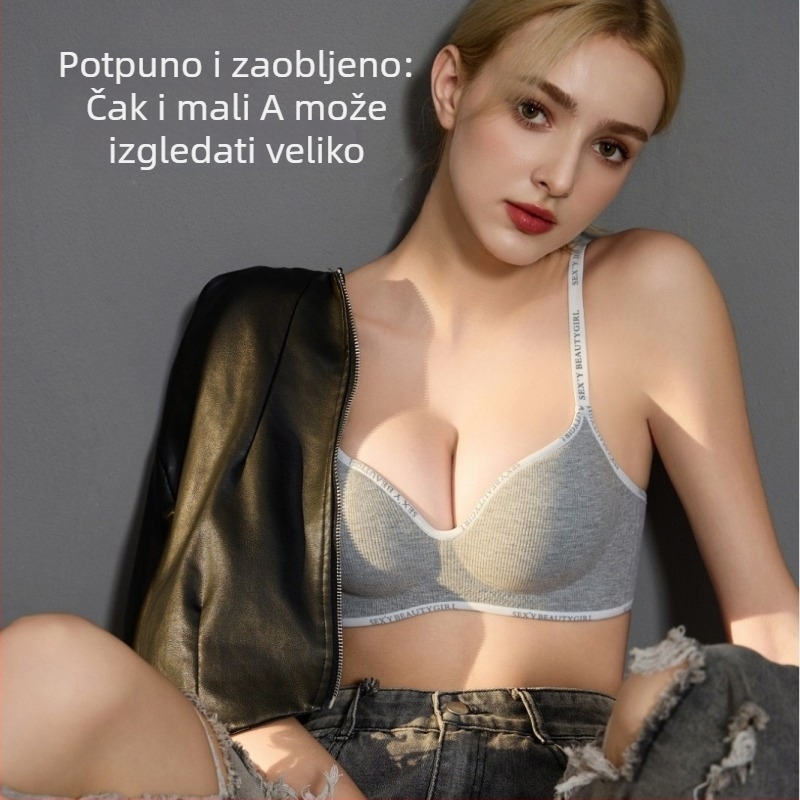 Push-Up najlon grudnjak, 3/4 šalice, odvojive naramenice, stražnji zatvarač s tri reda kuka, jedinstven dizajn