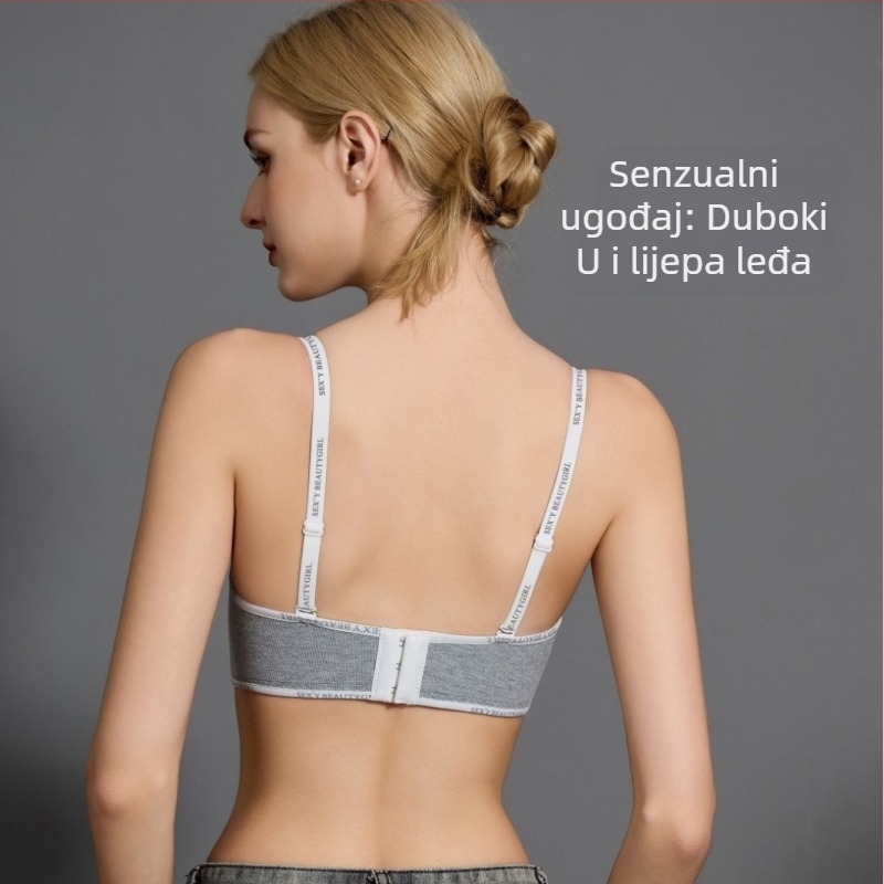 Push-Up najlon grudnjak, 3/4 šalice, odvojive naramenice, stražnji zatvarač s tri reda kuka, jedinstven dizajn