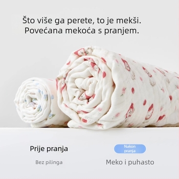 Novorođenački ručnik za sline, četvrtastog oblika, pamuk >95%, crtić uzorak, unisex