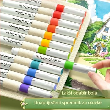 Chalk Time akvarelna olovka i akrilni marker u kineskom stilu, s mekanim vrhom, koji se mogu slagati, za učenike osnovne škole