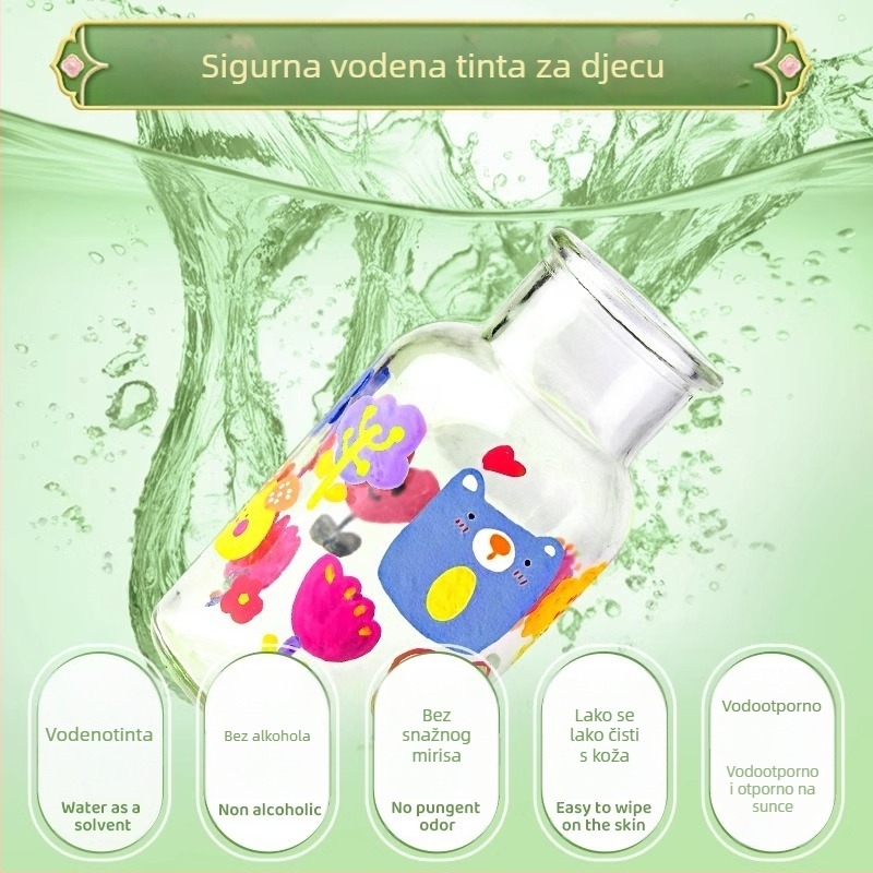 Chalk Time akvarelna olovka i akrilni marker u kineskom stilu, s mekanim vrhom, koji se mogu slagati, za učenike osnovne škole