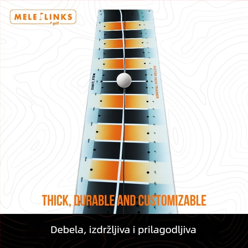 Merlot Golf Putting Track Mat – Nylon/TPR, prilagodba logotipa, spremna privatna oznaka