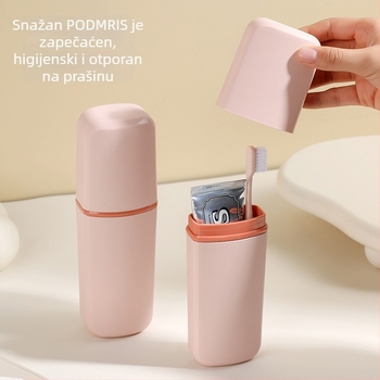 Držač za četkice s mogućnošću pohrane – PP materijal, ispisano logo, način pričvršivanja: drugi načini.