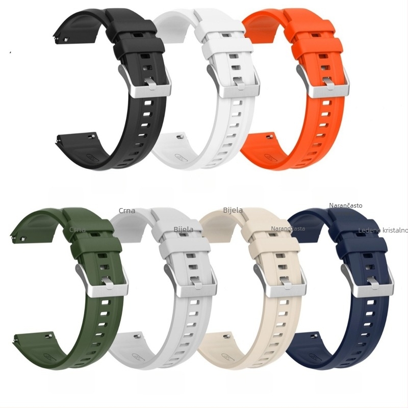 Silicone narukvica za Huawei GT5pro - sportski stil, 20 g, kopča s iglom, univerzalna kompatibilnost