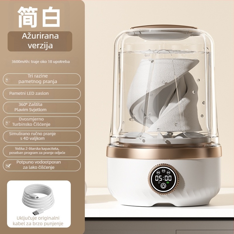 Mini parni čistač donjeg rublja, prijenosni USB pogon, 3.7V, kapacitet 901 ml ili više, mehanički način rada