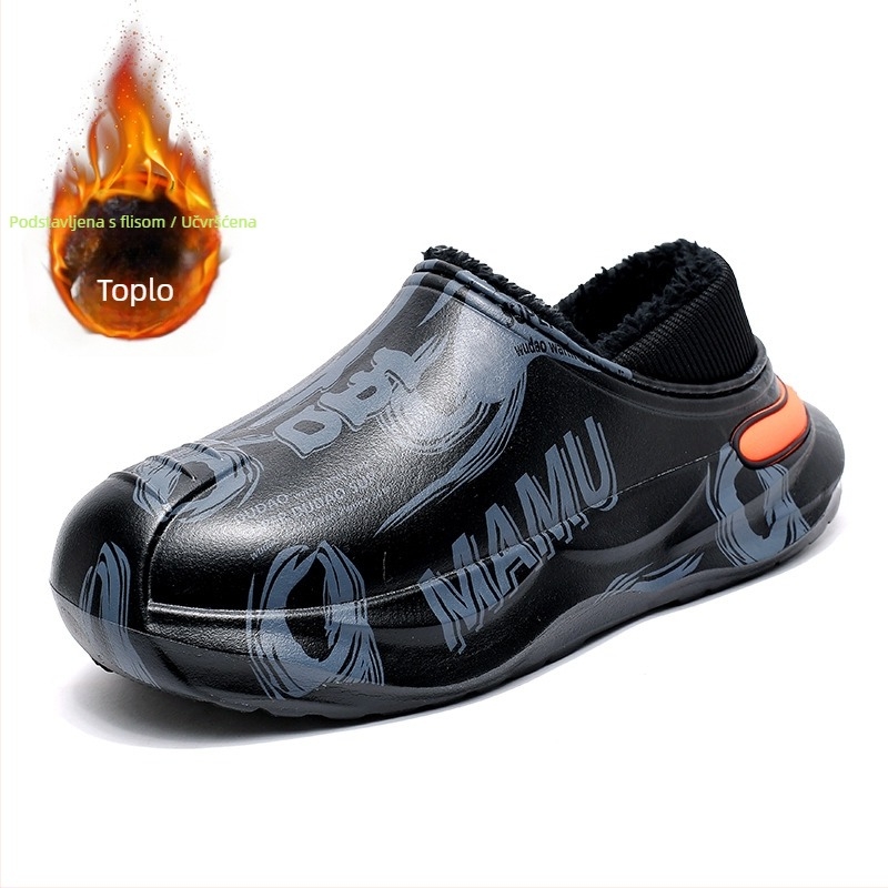 Unisex zimske kućne papuče – protuklizne, toplo podstavljene, EVA gornji dio i EVA potplata, debeli