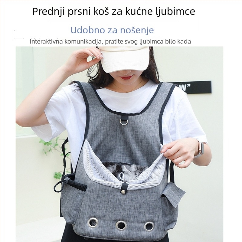 Torba za prijevoz mačaka, poliester, kapacitet 1000 ml, šifra proizvoda 009, OEM prilagodba, srednja čvrstoća