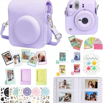 Torba za Instax Mini fotoaparat, 7-in-1 set, PU tijelo, uključuje mini fotoalbum