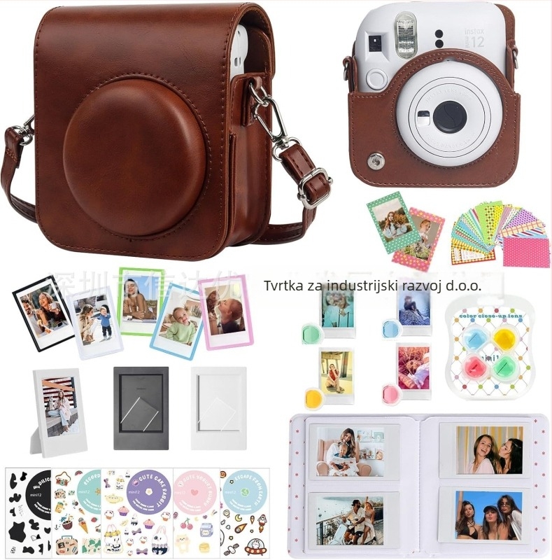 Torba za Instax Mini fotoaparat, 7-in-1 set, PU tijelo, uključuje mini fotoalbum