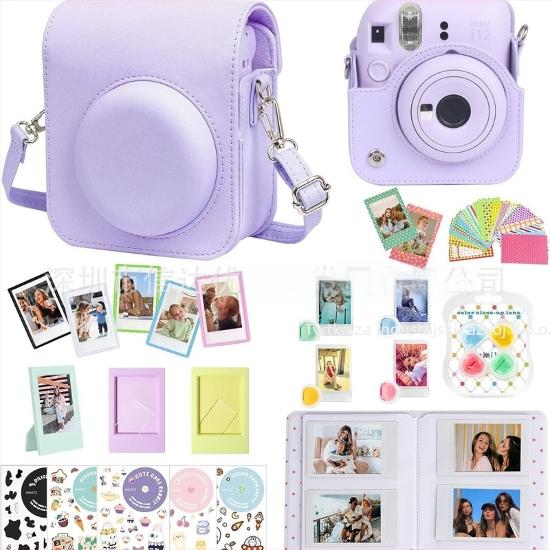 Torba za Instax Mini fotoaparat, 7-in-1 set, PU tijelo, uključuje mini fotoalbum