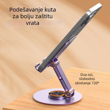 Sklopivi stolni držač za telefon i tablet – metalni, minimalističkog stila, za stolnu upotrebu