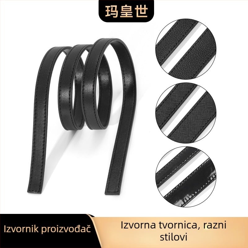 Remen za torbu od kravljeg kože – ultra lagan, jednofarbni uzorak, stil opuštenog putovanja, proljeće 2024, Mahuangshi