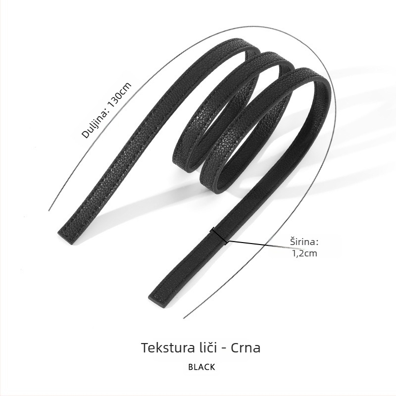 Remen za torbu od kravljeg kože – ultra lagan, jednofarbni uzorak, stil opuštenog putovanja, proljeće 2024, Mahuangshi