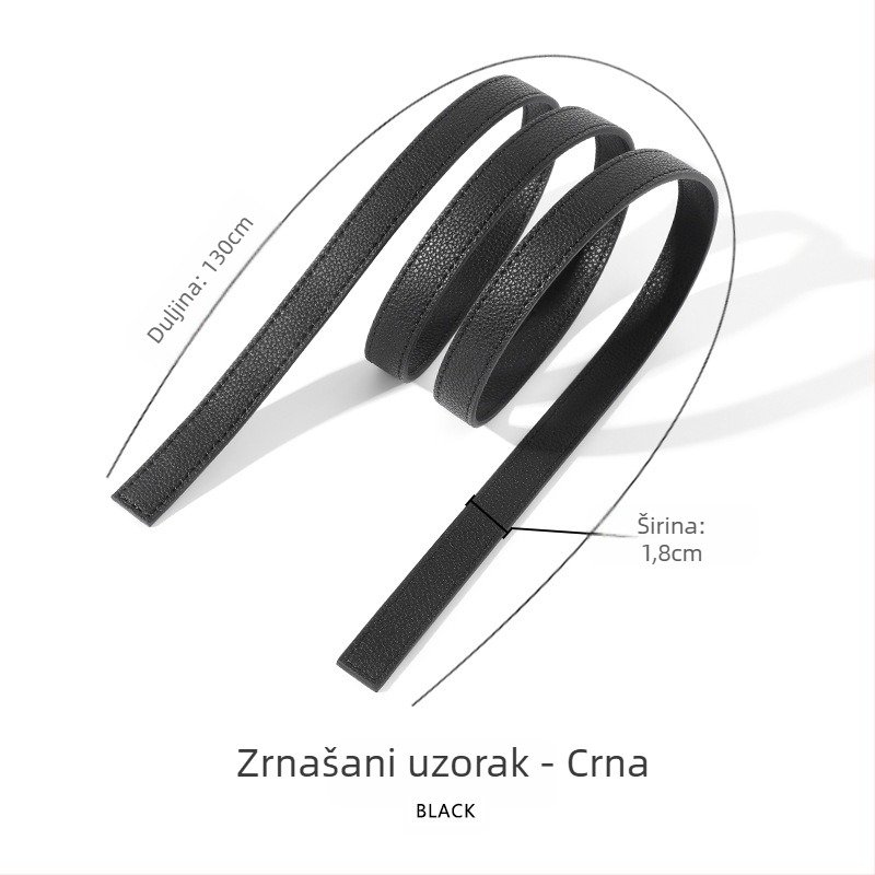 Remen za torbu od kravljeg kože – ultra lagan, jednofarbni uzorak, stil opuštenog putovanja, proljeće 2024, Mahuangshi