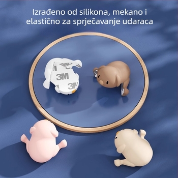 Friendly silikonski zaštitnik za kut stola – pravokutni kut, sigurnost bebe