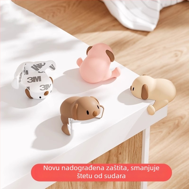 Friendly silikonski zaštitnik za kut stola – pravokutni kut, sigurnost bebe