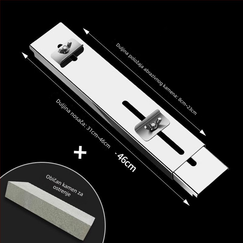 Stalak za oštrenje nože od nehrđajućeg čelika, baza za brusni kamen, prilagodljiv, fiksni, konstrukcija ekstra debea