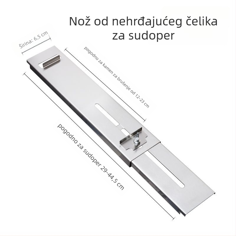 Stalak za oštrenje nože od nehrđajućeg čelika, baza za brusni kamen, prilagodljiv, fiksni, konstrukcija ekstra debea