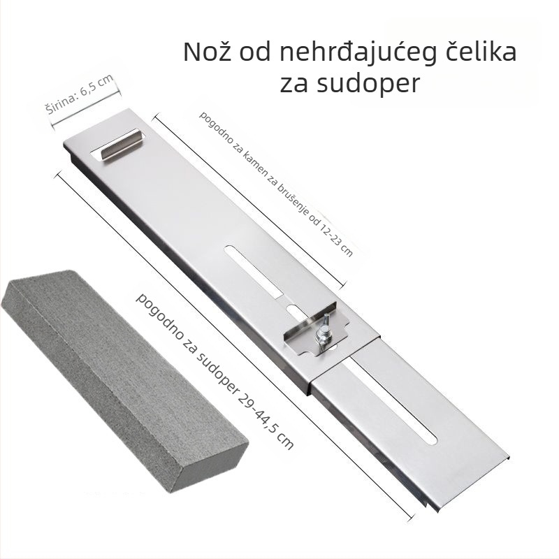 Stalak za oštrenje nože od nehrđajućeg čelika, baza za brusni kamen, prilagodljiv, fiksni, konstrukcija ekstra debea