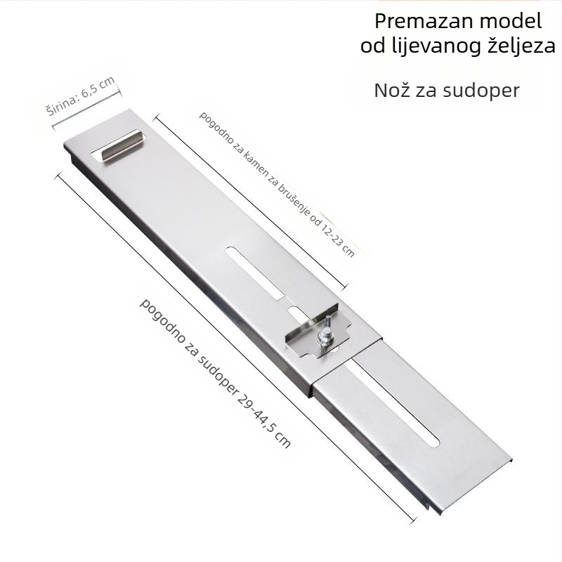 Stalak za oštrenje nože od nehrđajućeg čelika, baza za brusni kamen, prilagodljiv, fiksni, konstrukcija ekstra debea