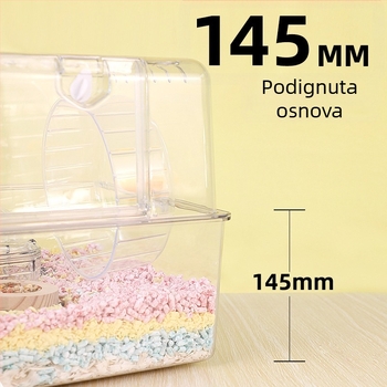 Prozirni plastični kavez za hrčka