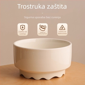 Keramička posuda za vodu za mačke s konstantnom temperaturom grijanja i izolacijom